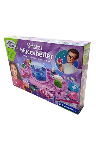CLEMENTONI 64059 Bilim ve Oyun - Kristal Mucevherler