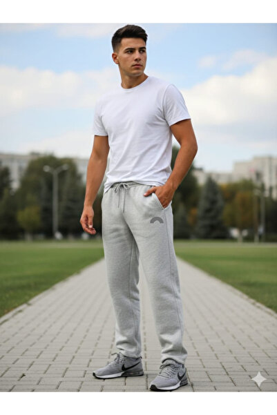 LUSSOLİFE Three Thread Men's Thick Sweatpants Bottom