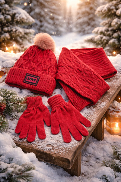 Kitti Monkabox 9-15 Girls Scarf Beanie Gloves Set