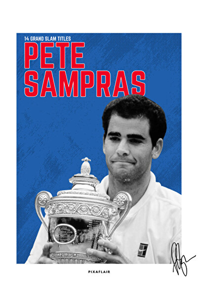 Pixaflair - Pete Sampras - Tenis - Çerçevesiz Poster