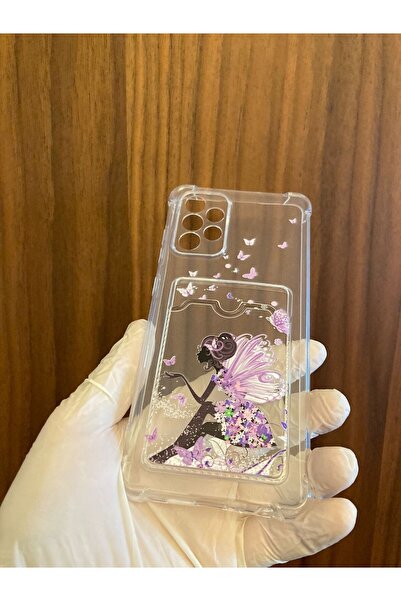 Newon حافظة هاتف سامسونج جالاكسي A73 مطبوعة عليها فتاة الجنيات مع حامل للبطاقات