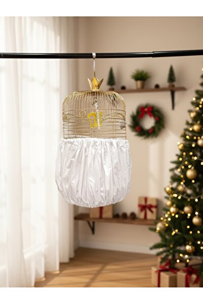 NEDA HOME White Bird Cage Bottom Cover