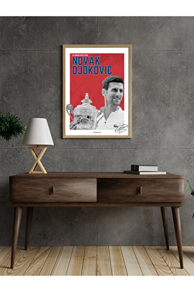 Pixaflair - Novak Djokovic - Tenis - Çerçevesiz Poster