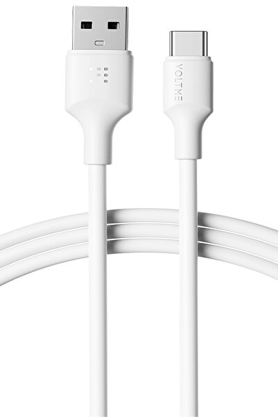 VOLTME C2287 60W USB-A to USB-C Hızlı Şarj ve Veri Kablosu 2 Metre – Beyaz