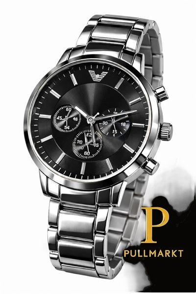 pullmarkt ساعة يد رجالية من الفولاذ