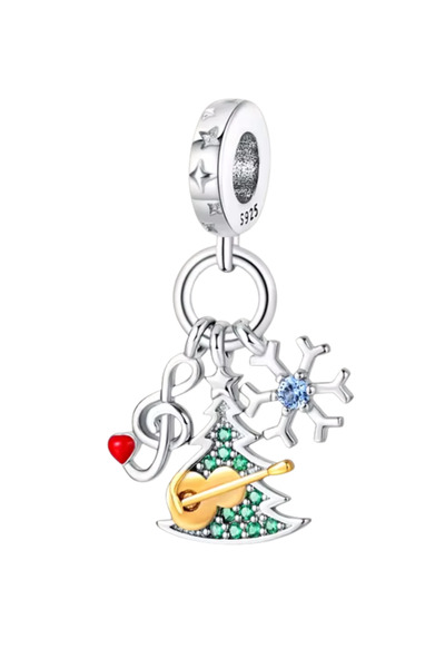 Fubena Christmas Tree Snowflake and Left Switch Dangle Charm