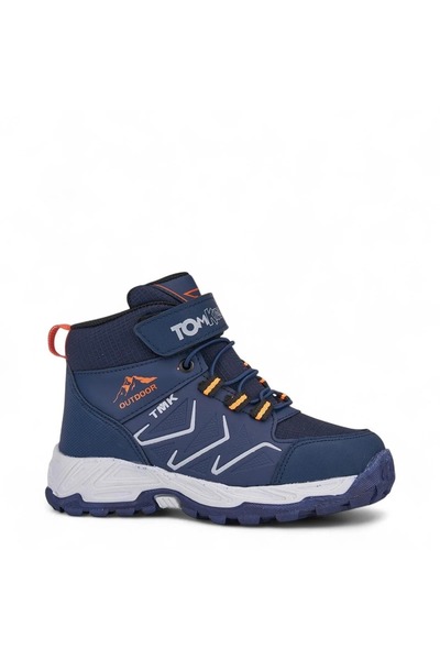 Tuğba Ortopedi 532-1 Boy's Navy Blue/Orange Waterproof Outdoor Boots