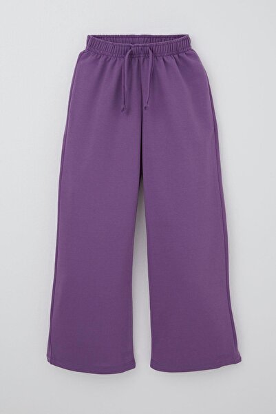 Breeze Φούτερ για κορίτσια με αξεσουάρ με κορδόνια και ελαστική μέση, ηλικία 5-9 ετών, μωβ