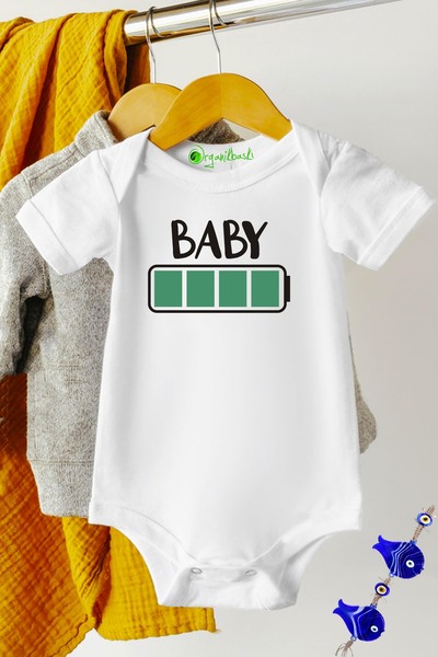 Baby&Baby بدلة أطفال قصيرة الأكمام مع أزرار كبس كهدية للأطفال