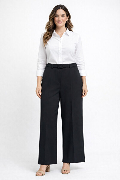 GARNİ Pantaloni largi Crepe Plus Size