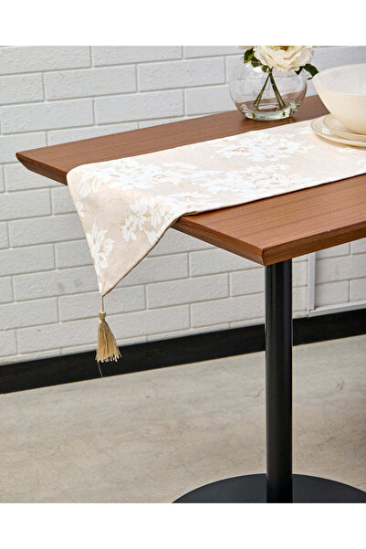 REDTAG Beige Embellished Table Runner