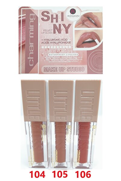 RS Ronassi Cosmetics Velvet Shiny +Hyaluronic Acid Lipgloss Parlak Likit Ruj