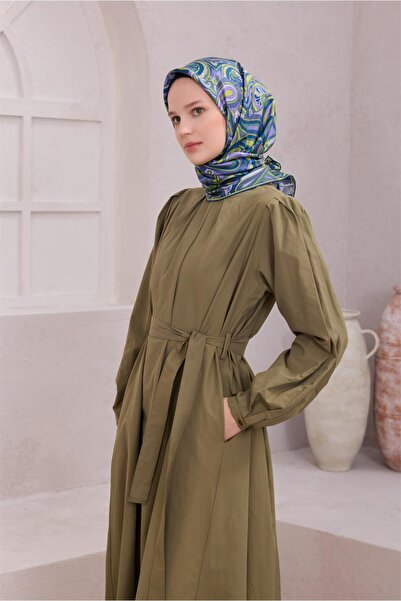 Belli Eșarfă de mătase cu model etnic 4222D (Twill) Lila - 59