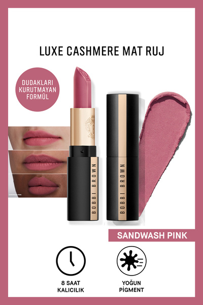 BOBBI BROWN Luxe Cashmere Mat Ruj - Sandywash