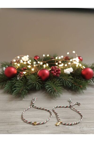 URUMDAY Marteniçka Yellow Beaded New Year's Luck Bracelet (Pack of 2)