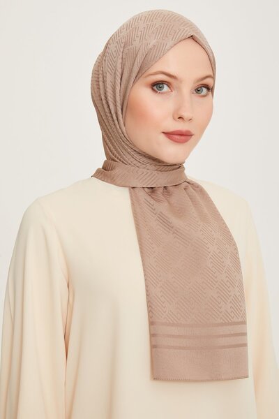 Belli Fresh Çiçek Desen Vizon Green Şal 2 - 241826