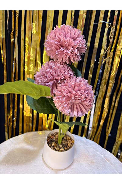 ENG PARTİ DÜNYASI Dekoratif Yapay Çiçek Aranjmanı – Saksılı Masa Üstü Aksesuar