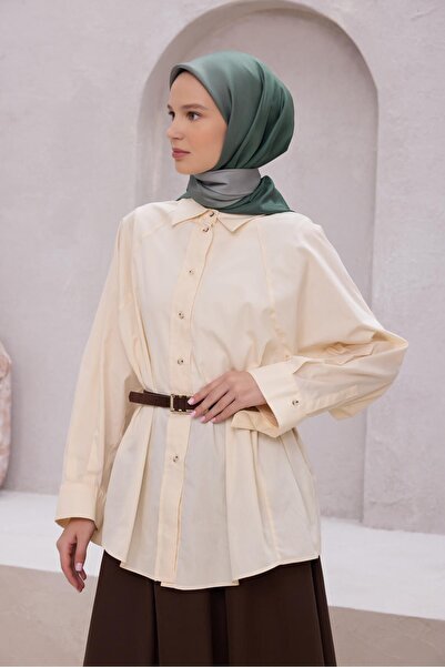 Belli Eșarfă de mătase cu model degrade 4224D (Twill) VERDE - 51