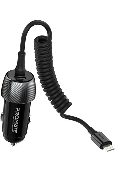 Promate Car Charger with Cable, 33W Universal DC Charger with Power Delivery,...