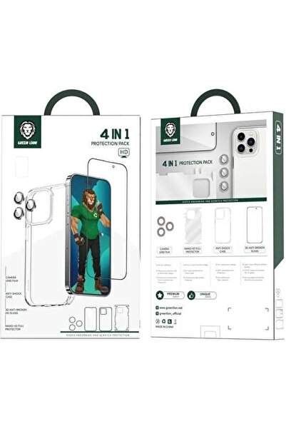 Green Lion 4 in 1 360 Degree Protection Case for iPhone 14 Pro