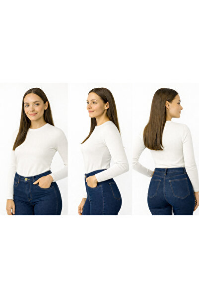 ingegno telo okrugla kragna dugi rukav Pleteno tkanina Viskoza žensko telo