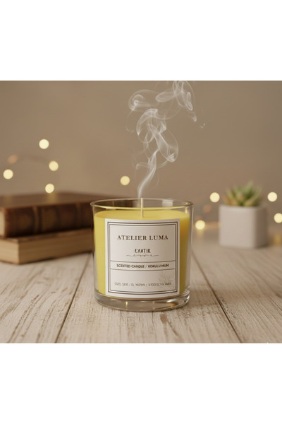 Atelier Luma Exotic| %100 Soya Mum – Dekoratif Cam (230 ml)