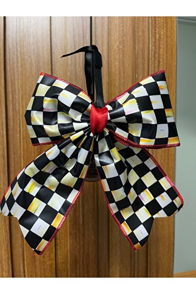 GÜLHOBY شريط زينة بنمط ماكنزي مربعات 8 سم قطعة واحدة