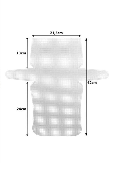 Otto Plastic Bag Canvas - White - Medium Size (21.5X42Cm) - 1 Piece - DIY Bag...