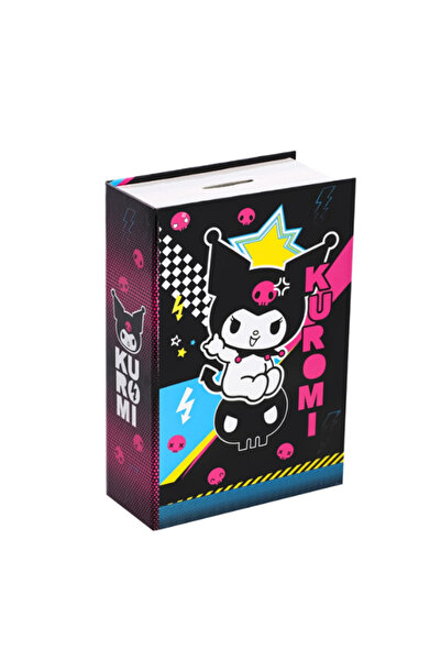 GiFi Kuromi & Hello Kitty Lisanslı Kitap Görünümlü Kilitlenebilir Gizli Kasa