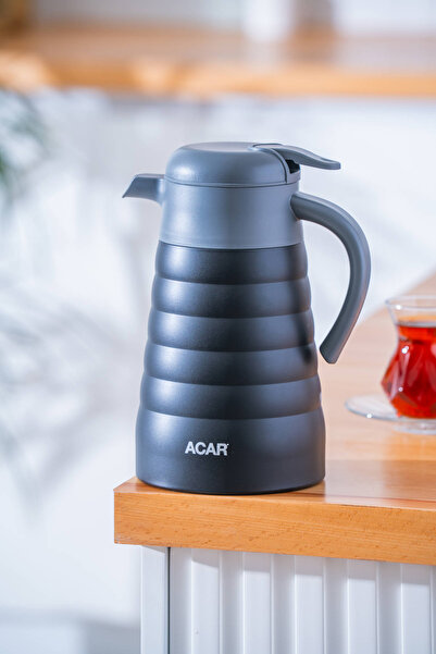 ACAR Karat X Stainless Steel Thermos with Knuckle Detail Black - 1.5 L