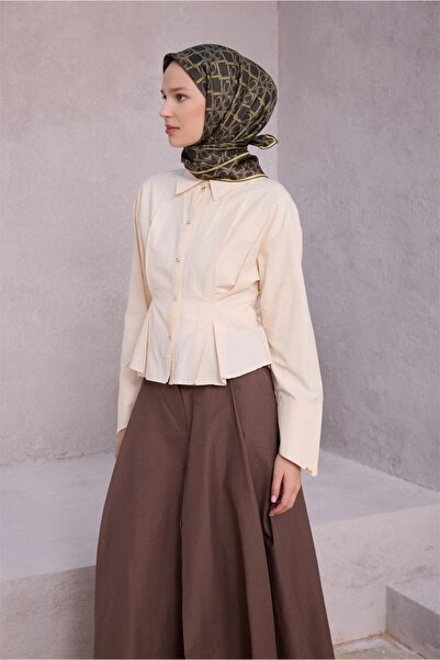 Belli ΜΕΤΑΞΩΤΟ ΜΑΝΤΗΛΙ ΜΕ ΓΕΩΜΕΤΡΙΚΟ ΣΧΕΔΙΟ 4214D (TWILL) ΧΑΚΙ - 84