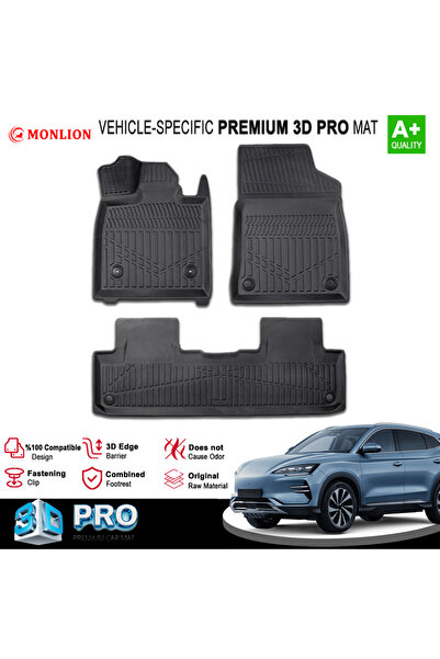Monlion BYD Seal U 3D Pro Havuzlu Paspas 2024 Üzeri