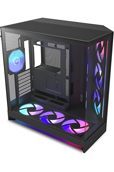 Nzxt H9 Flow RGB+ (2025) – Large Dual-Chamber ATX Mid-Tower Airflow PC Case