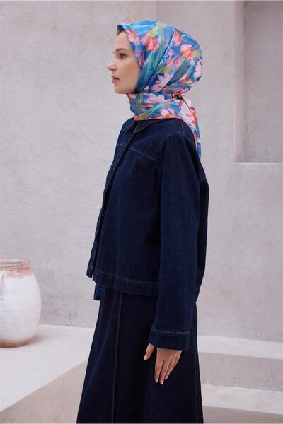 Belli ΜΕΤΑΞΩΤΟ ΦΟΥΝΤΟΥΛΙ ΜΕ ΣΧΕΔΙΟ ΛΟΥΛΟΥΔΙΩΝ 4217D (TWILL) ΠΟΡΤΟΚΑΛΙ - 01