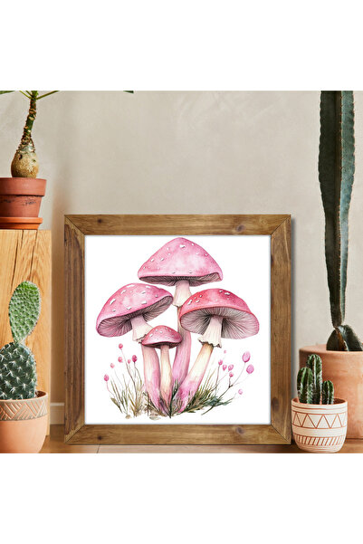 woodhomeworks One Piece Real Wood Framed Decor Pictură pătrată