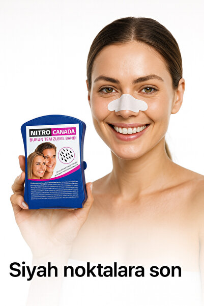 NITRO CANADA Siyah Nokta Burun Temizleme Bandı Burun Maskesi 5'li