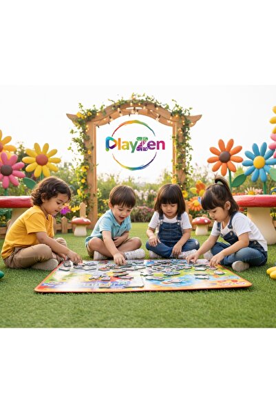 PlayZen Manyetik Eğitici Oyuncak Seti – Alfabe, Sayılar ve Taşıtlar | 147 Parça | 3+