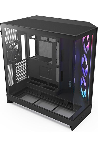 Nzxt H9 Flow RGB (2025) - علبة كمبيوتر ATX متوسطة الحجم