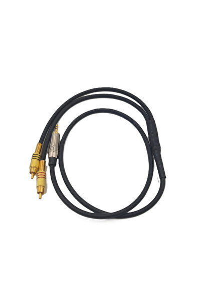 YSN SOUNDS Aux Rca Kablo 5 Metre - %100 Bakır 6mm Kablodan Bir Tarafı 3.5mm A...