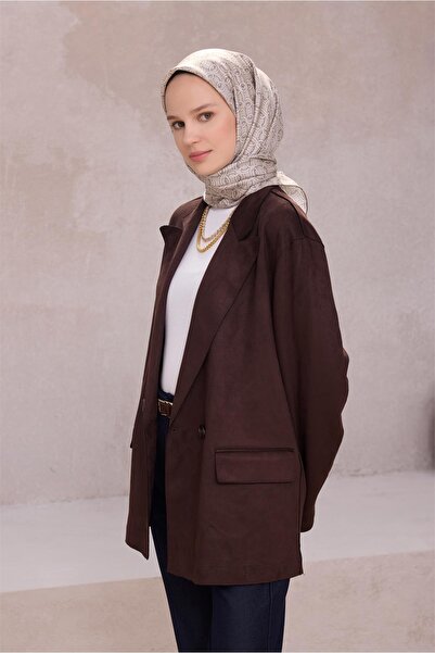 Belli Eșarfă de mătase cu model geometric 4215D (TWILL) BEJ - 05