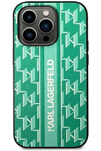 Karl Lagerfeld Monogram Green/Green iPhone 14 Plus Case