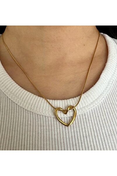 BY YASİN TOPÇU 💛   قلادة أنيقة على شكل عقدة قلب 💛