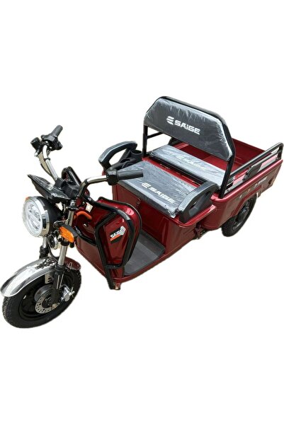 Flippy Triciclu Electric de Marfa XPB, Saige, Viteza Maxima 25 km/h, Motor 1600W, Rosu