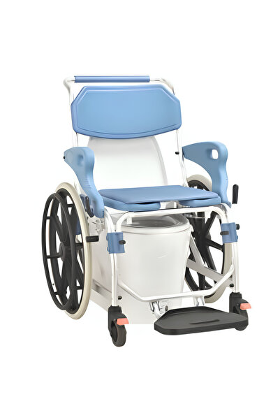 Other 4-in-1 Aluminum Toilet Seat with Wheels, Shower Chair, Portable Folding...