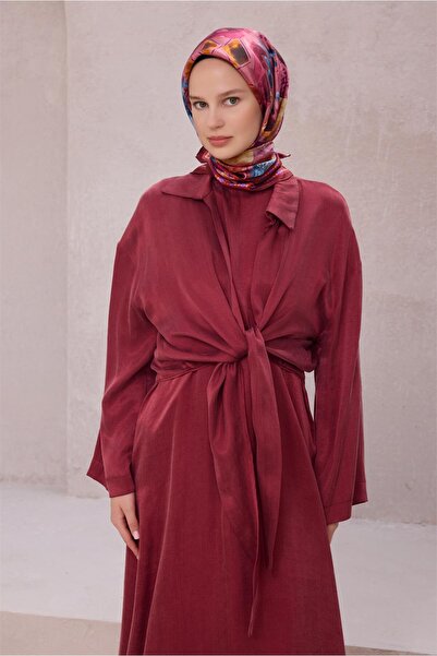 Belli وشاح حرير بنقشة OBJE 4216D (TWILL) فوشيا - 52