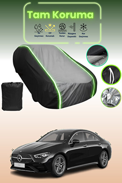 Dokaca Neo غطاء حماية متوافق مع سيارة مرسيدس بنز CLA كوبيه قماش مجدّل باللون ...