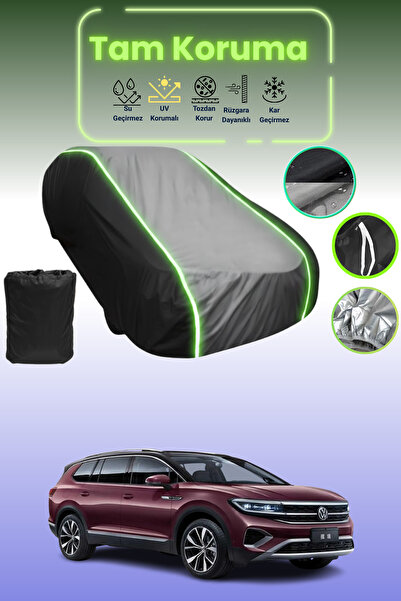 Dokaca Neo غطاء حماية متوافق مع سيارة فولكس فاجن تالاجون قماش مجدّل باللون ال...