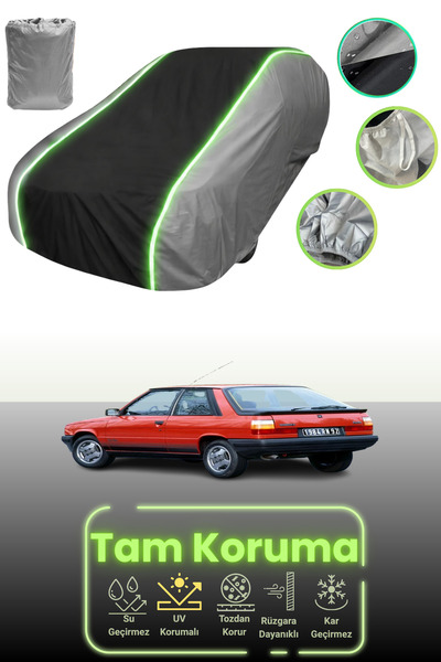 Dokaca Neo غطاء حماية للسيارة باللون الرمادي والأسود والرمادي النيون قماش مجد...