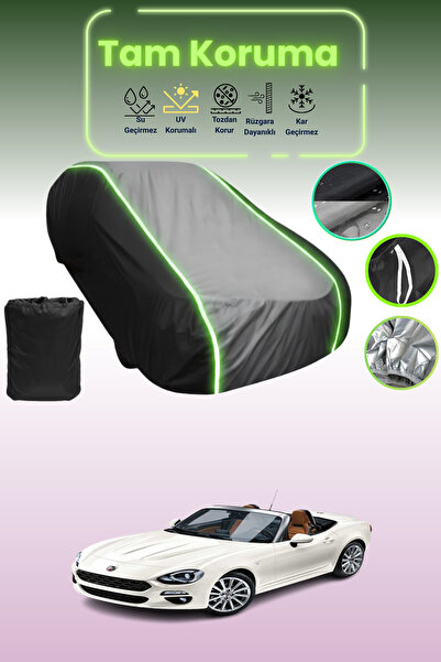 Dokaca Neo غطاء حماية متوافق مع سيارة فيات 124 سبايدر 2016 - 2021 باللون الأس...