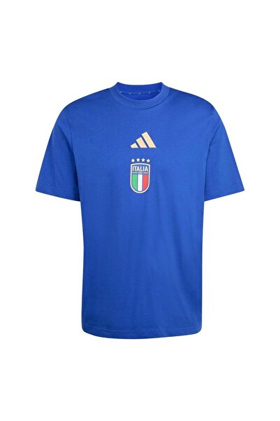 adidas Men's Blue T-Shirt Figc Dna Gr Tee Jz2067